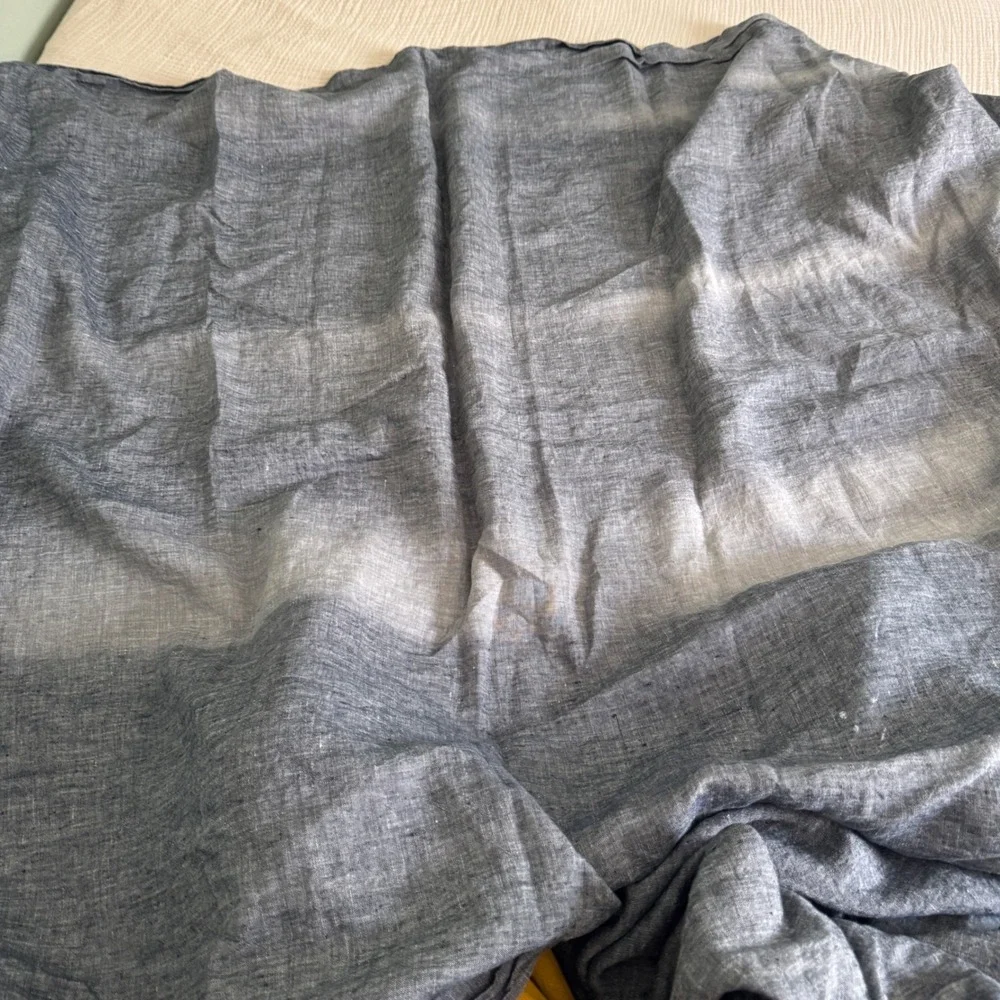 Olivia & Oliver Belgian Linen Curtains 50x84 Grey Hidden Tab Set of 2 20048-02